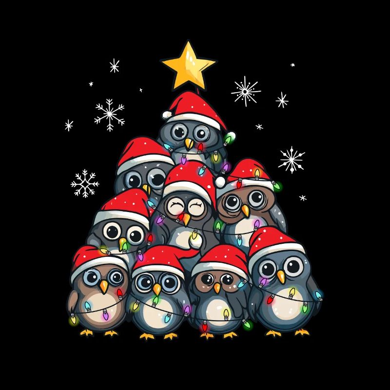 Eule Weihnachten Eule Weihnachtsmann