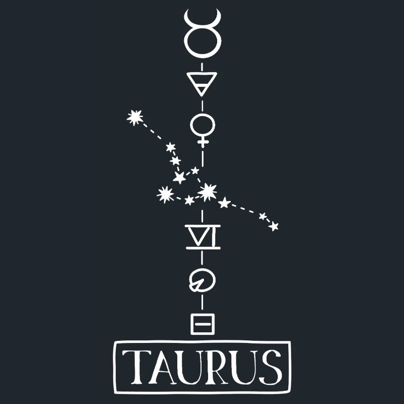 Taurus - Taurus Zodiac - white