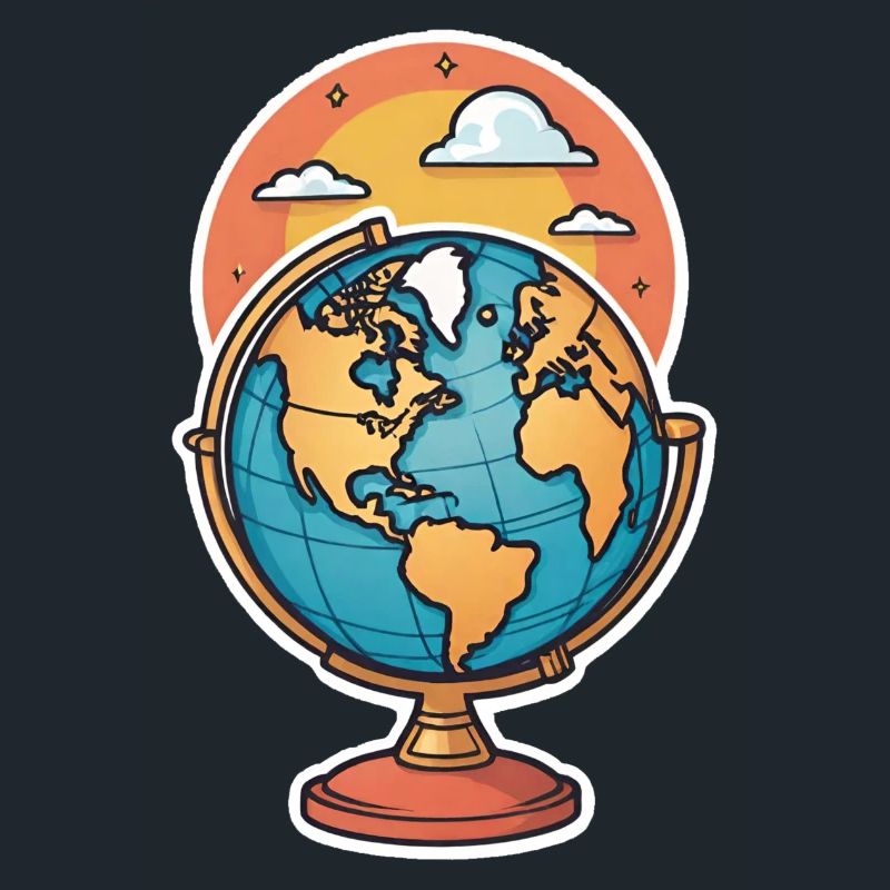 Globe stylized