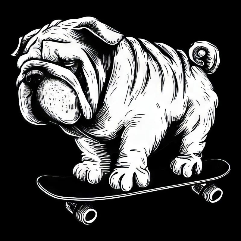 Skater-Mops: Der Straßenkönig