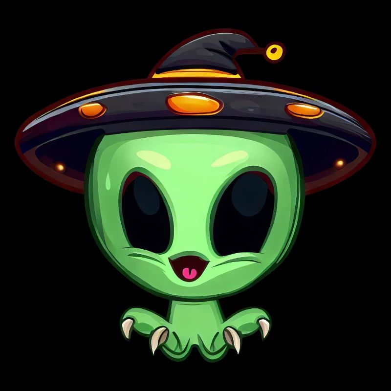 Halloween Alien: The Witch Hat Wearer