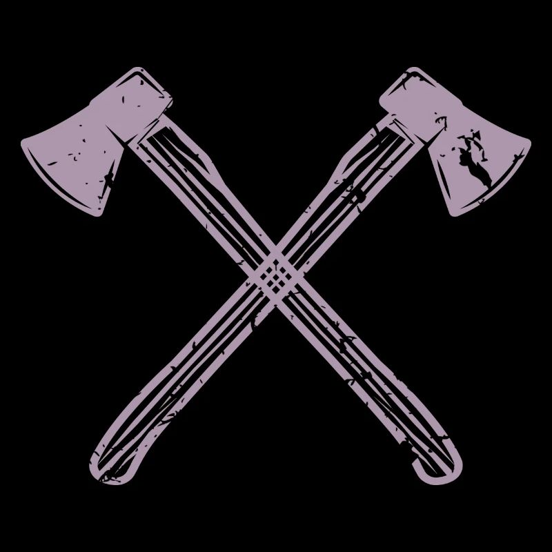 Conception de hache de style grunge - Pour les bûcherons et