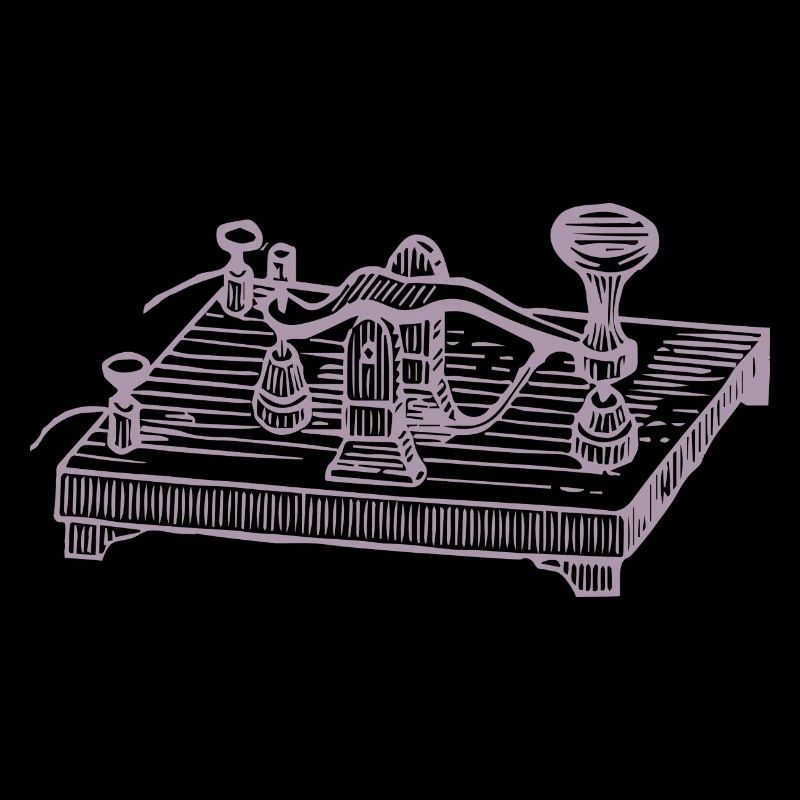 Appareil de code Morse vintage, communication rétro