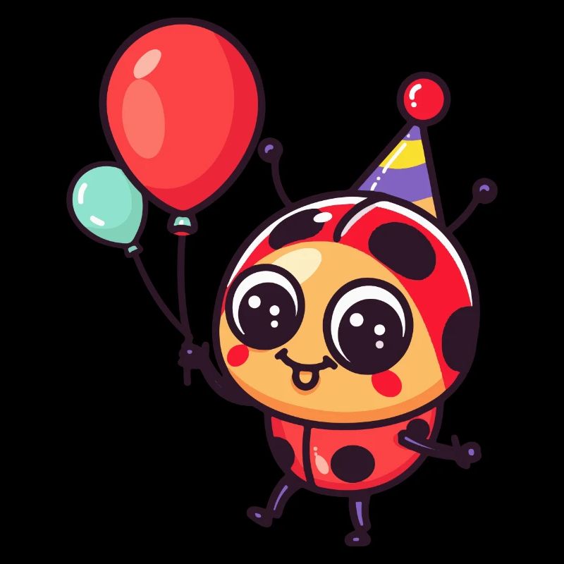 Marienkäfer Geburtstag Comic