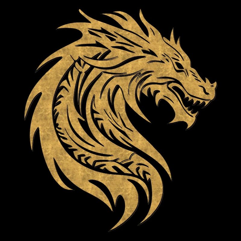 Fantasy Drache Anime Drachenkopf Mythisches Reptil