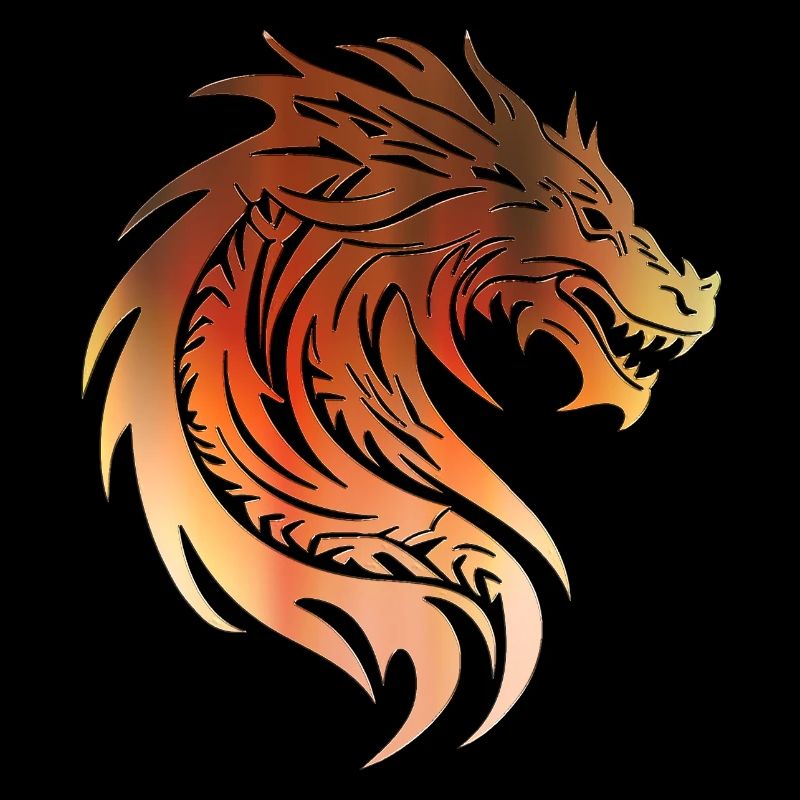 Fantasy Drache Anime Drachenkopf Mythisches Reptil