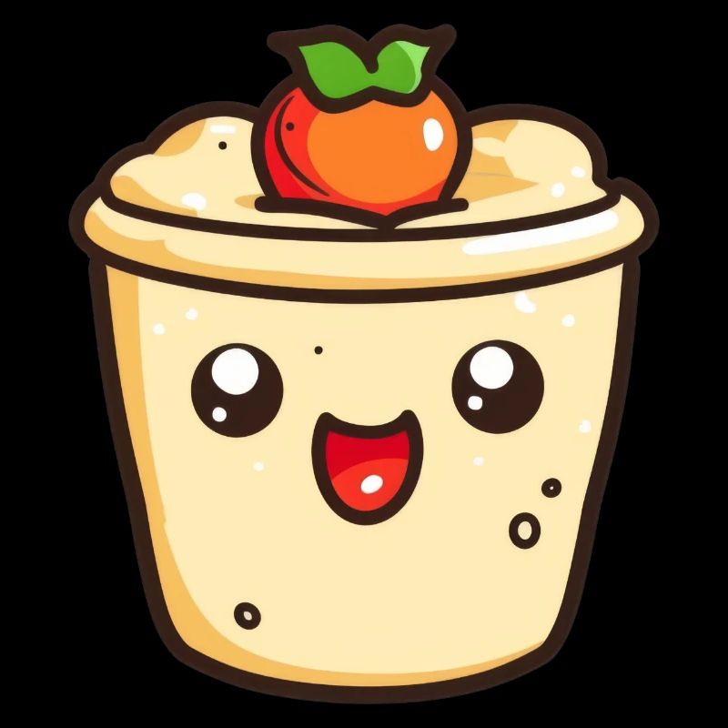 Dessin animé de dessert mignon