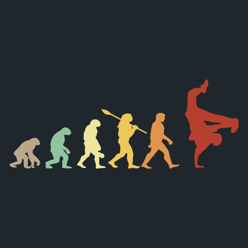 Evolution hip hop breakdance - hip hop gift idea