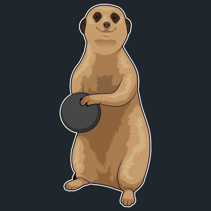 Suricate Boule de bowling