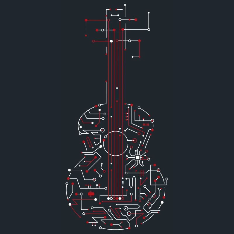 Electrical network guitar