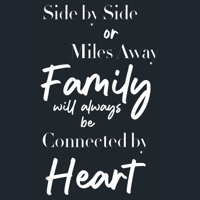 Seite an Seite oder kilometerweit entfernt, die Familie wird es immer lieben