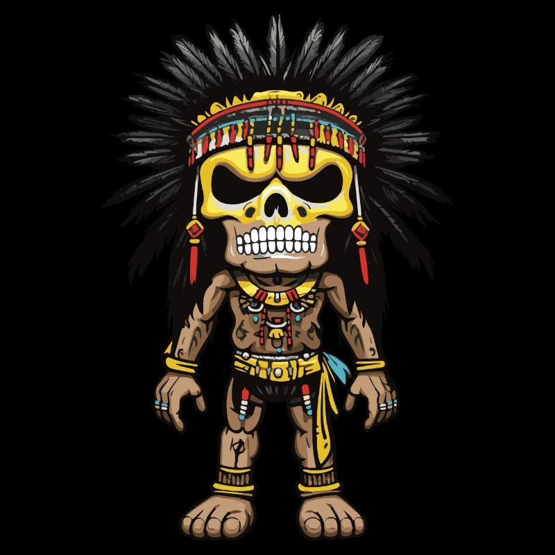 Apache Indianer Skelett