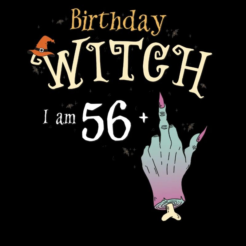 57th Birthday Witch Funny HallowQueen Trick or