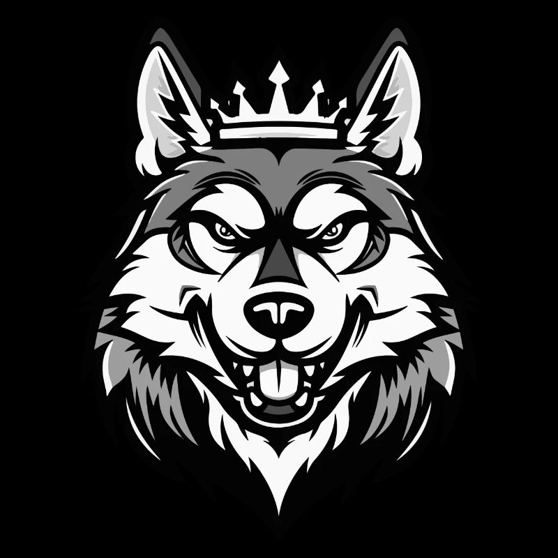 Husky Dog Head Crown