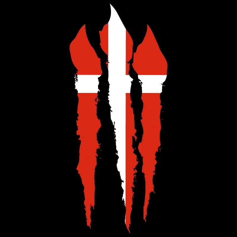 Drapeau du Danemark Scandinavie Drapeau danois Voyage