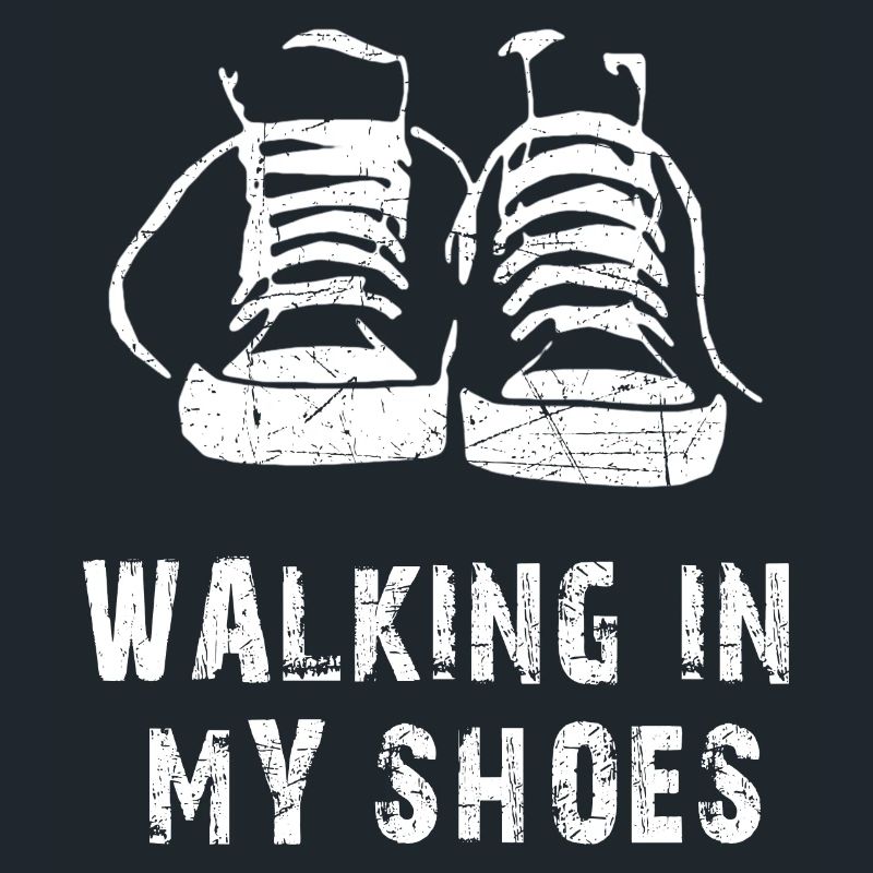 Baskets marchant dans mes chaussures