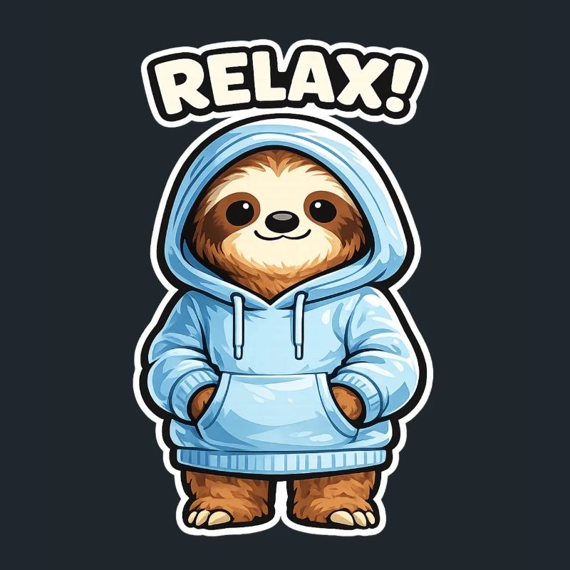 Sweat à capuche Relax Sloth