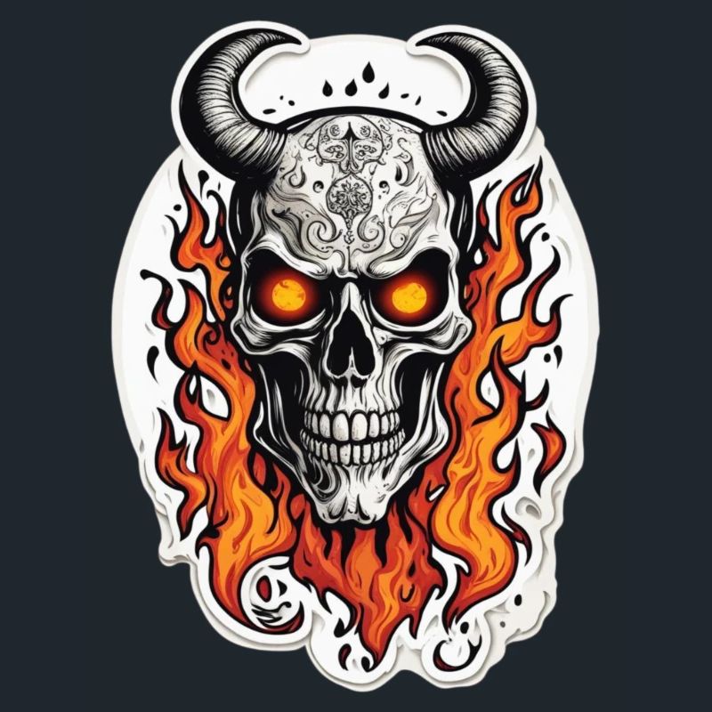 Horned skull | Fired beard