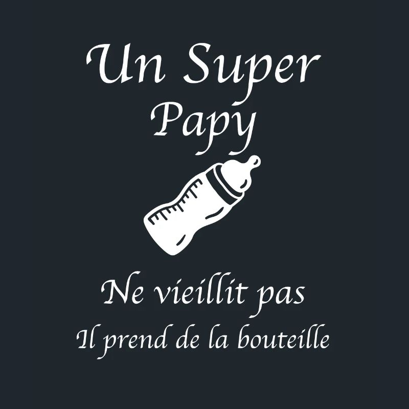 super papy prend de la bouteille