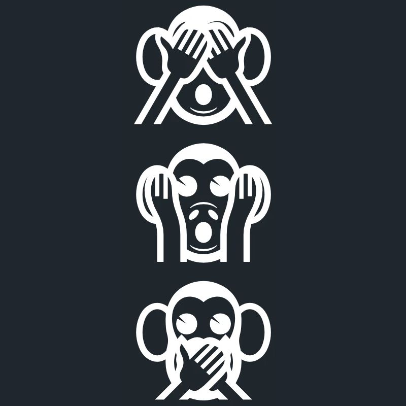 Three Wise Monkeys Vertikale