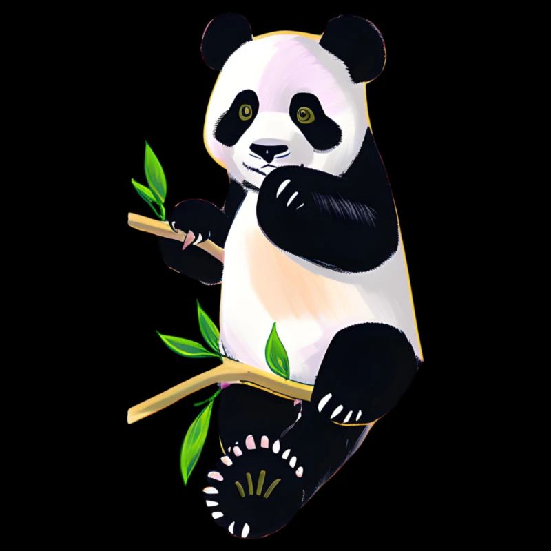 Süßer Panda auf Baum