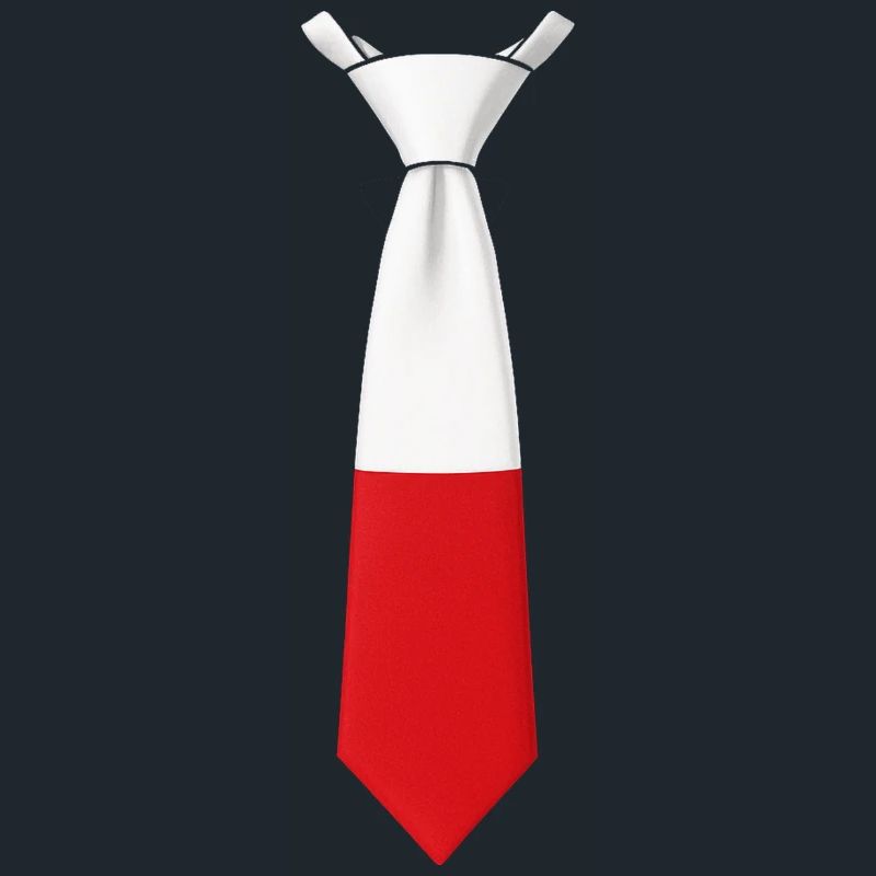Cravate Pologne – Conception du drapeau