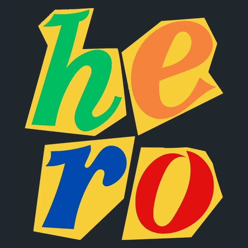 Conception de lettres majuscules Hero