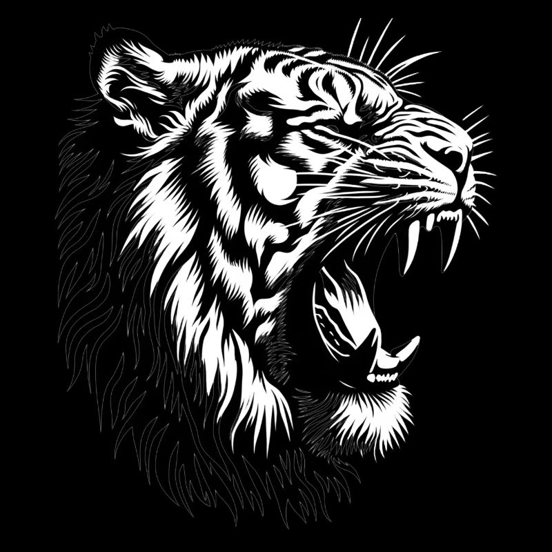 Tiger roars in kindergarten