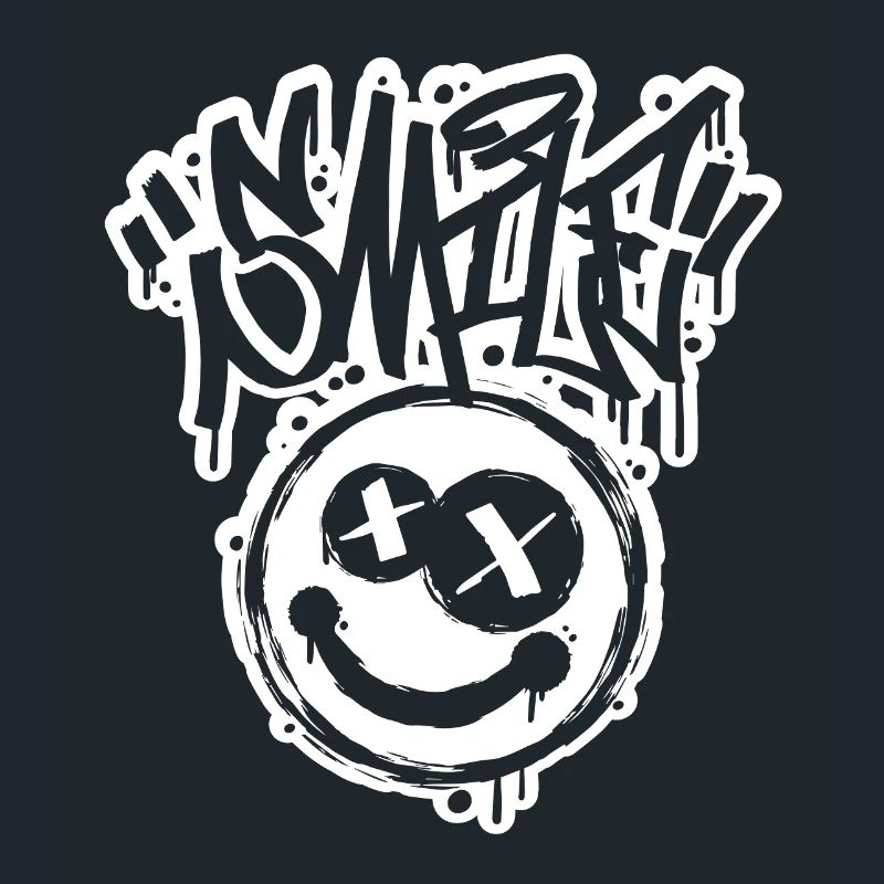 Lettres Smile Face Graphitti