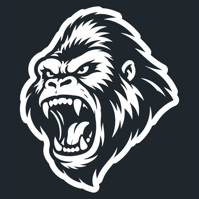 Gorilla Aggressiv
