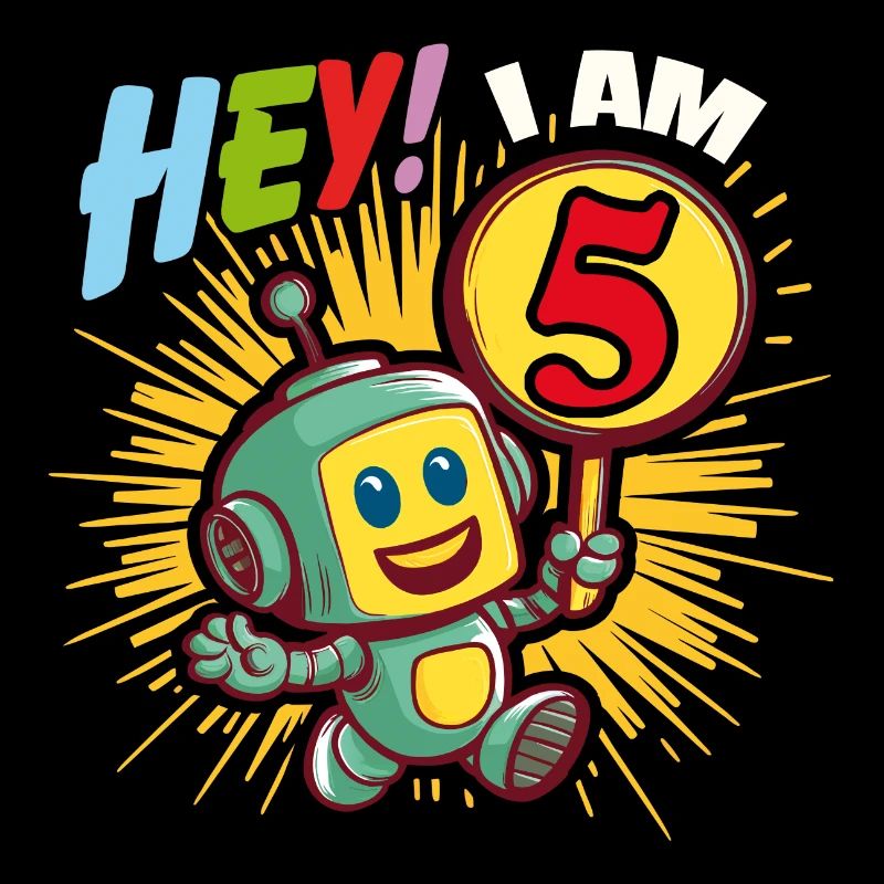 Five Year Old Little Robot Hello I'm 5