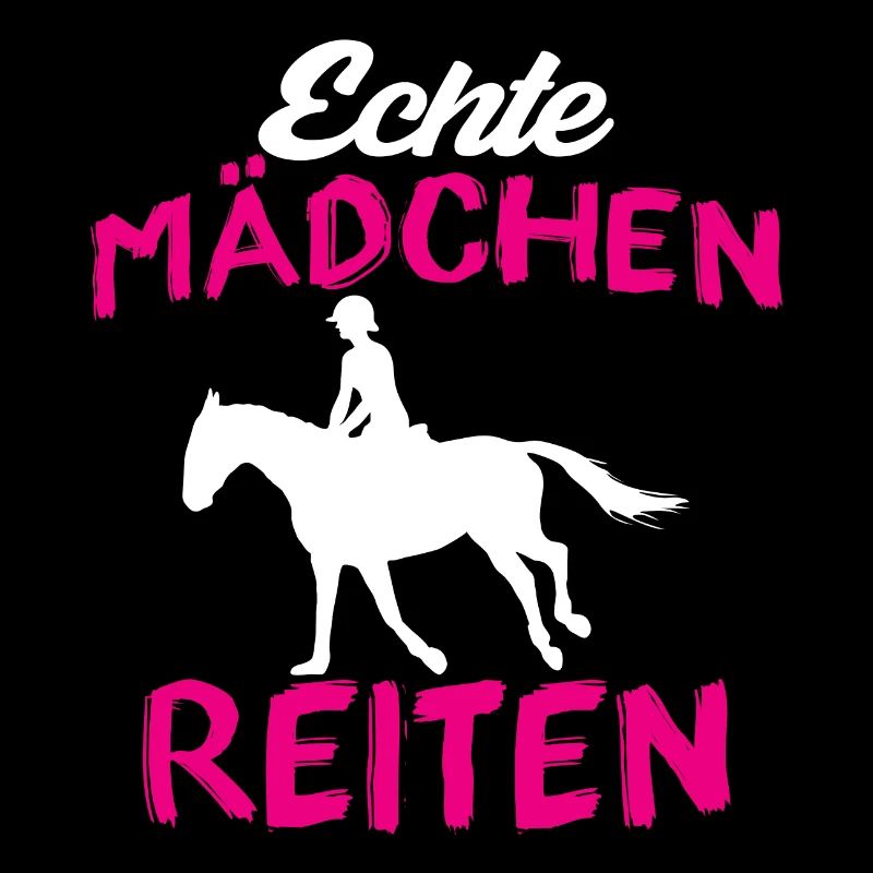 Echte mädchen reiten