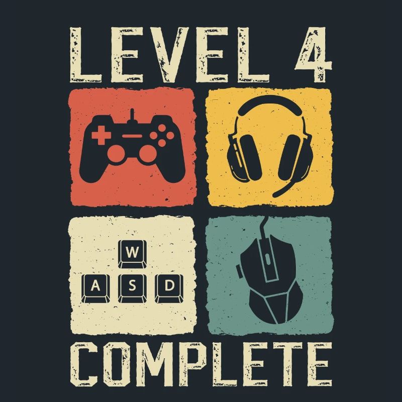 Kinder Level 4 Complete Geburtstag Junge 4 Jahre