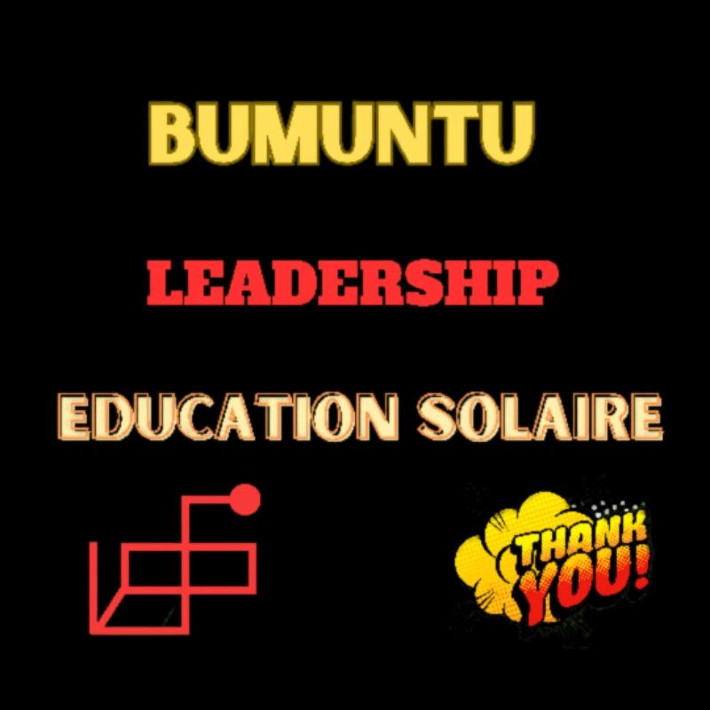Bumuntu leadership Education solaire - Mandombé