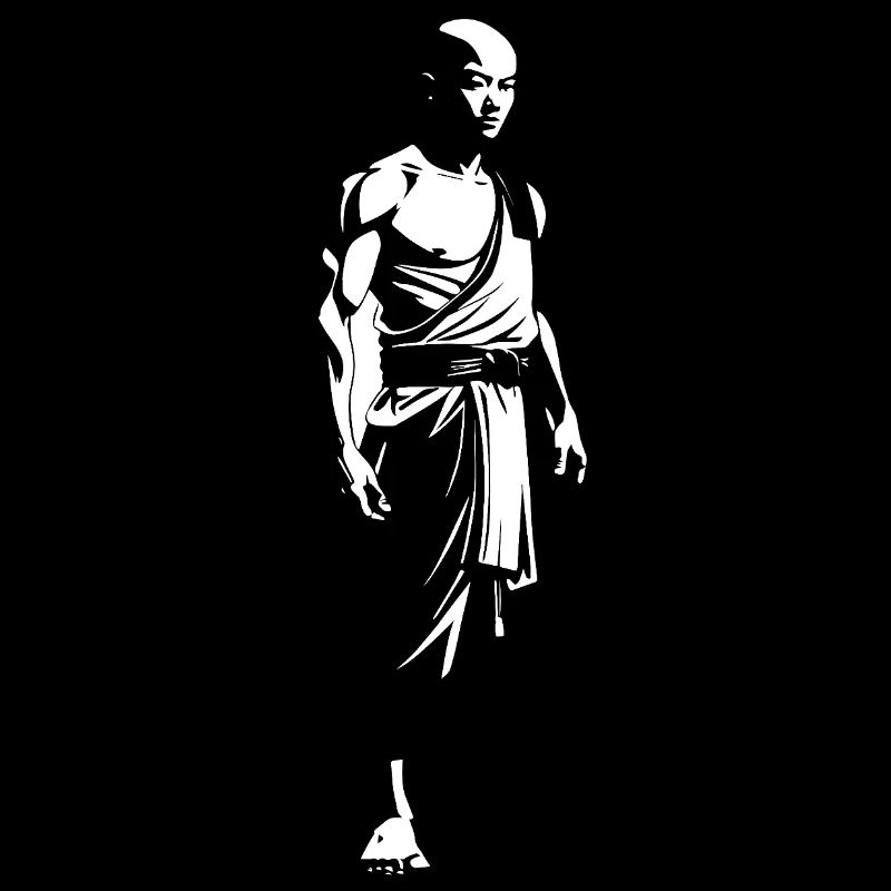 Shaolin Monk - Martial Arts Sticker