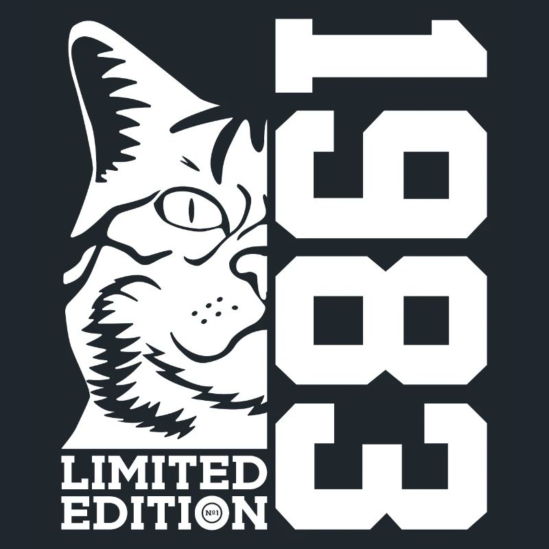 LIMITED EDITION 1983 KATZE 43. GEBURTSTAG