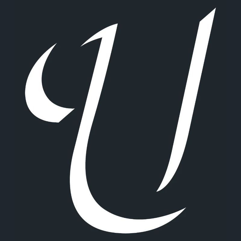 Elegant Letter U pattern with dynamic shape