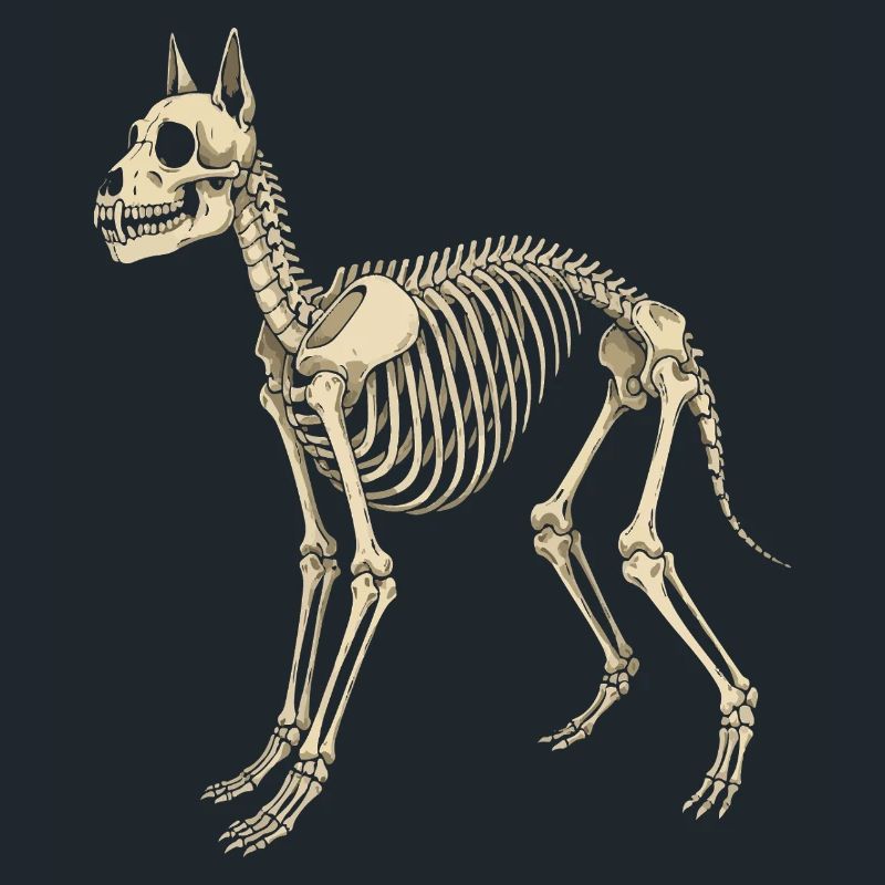 Plan du squelette canin