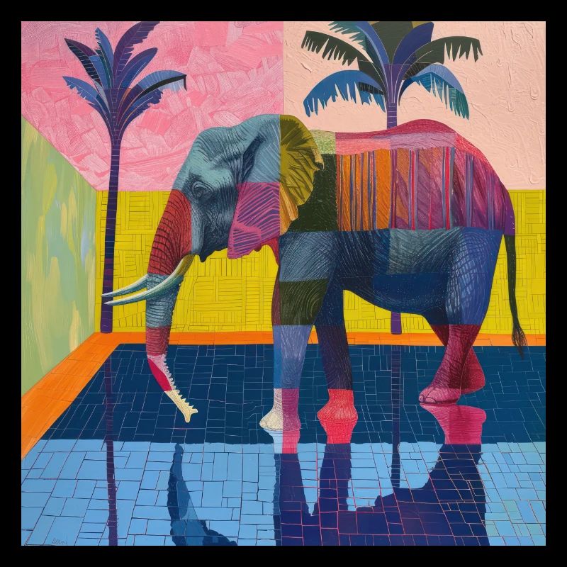 elefant, bunt, tier, geschenk, geschenkidee