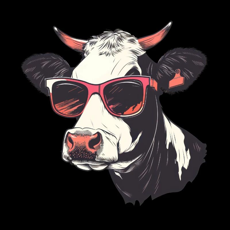 Lunettes de soleil vache