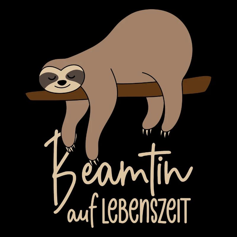 Faultier Beamtin auf Lebenszeit