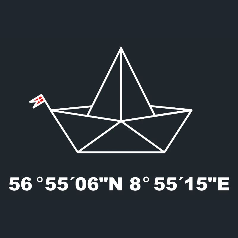 Bateau pliant coordonnées design , Ejerslev Havn