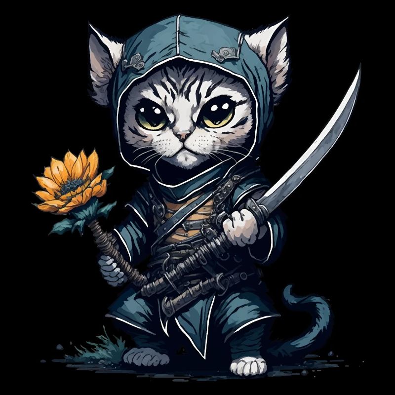 Die Ninja-Katze