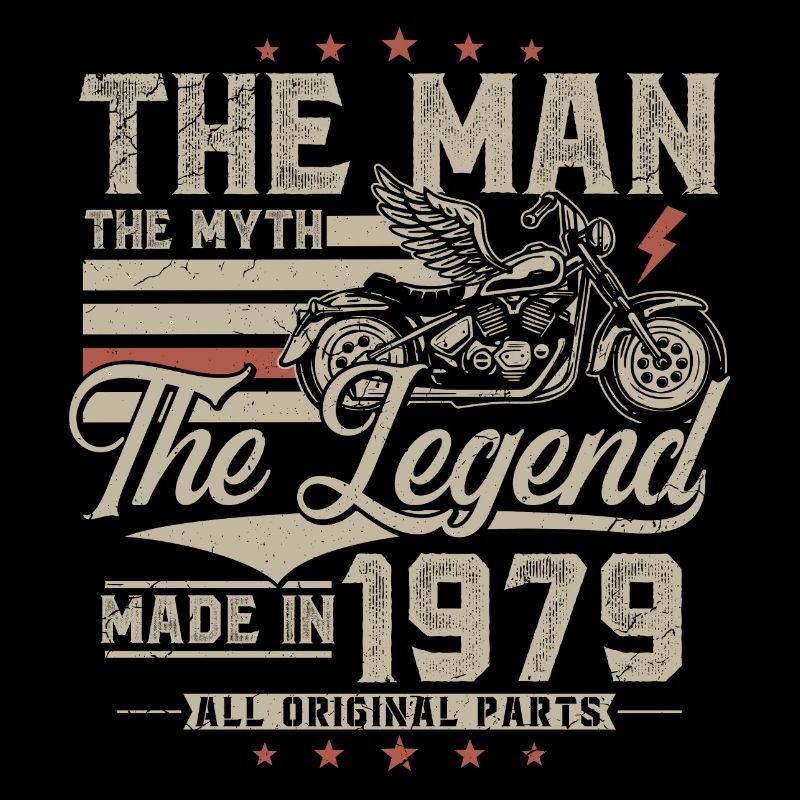 1979 Mann Mythos Legende Motorrad Biker