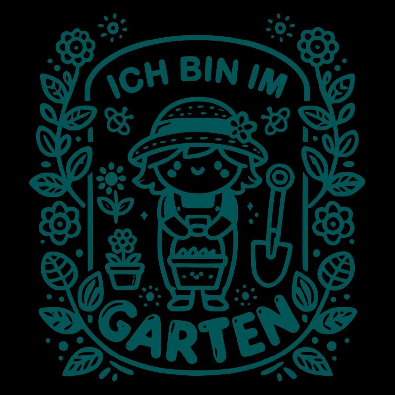 Ich bin im Garten