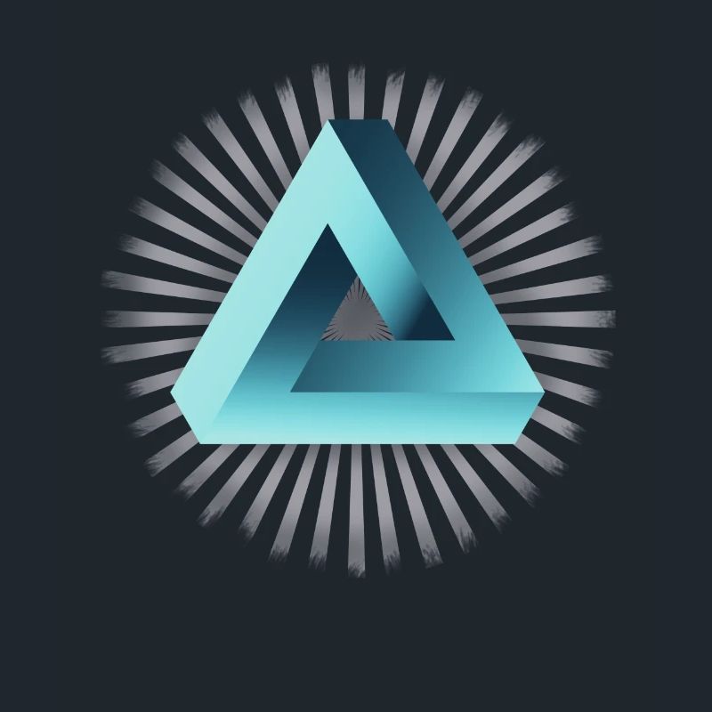 illusion illuminati triangle pyramid nerd math