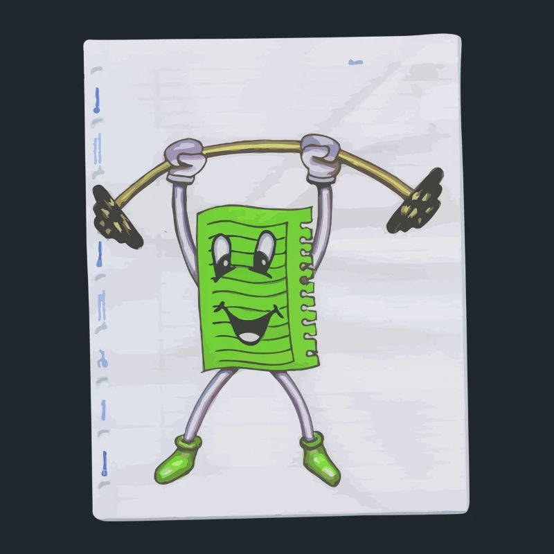 Note Note Note Sport Pumper Drawing Paint Dumbbell