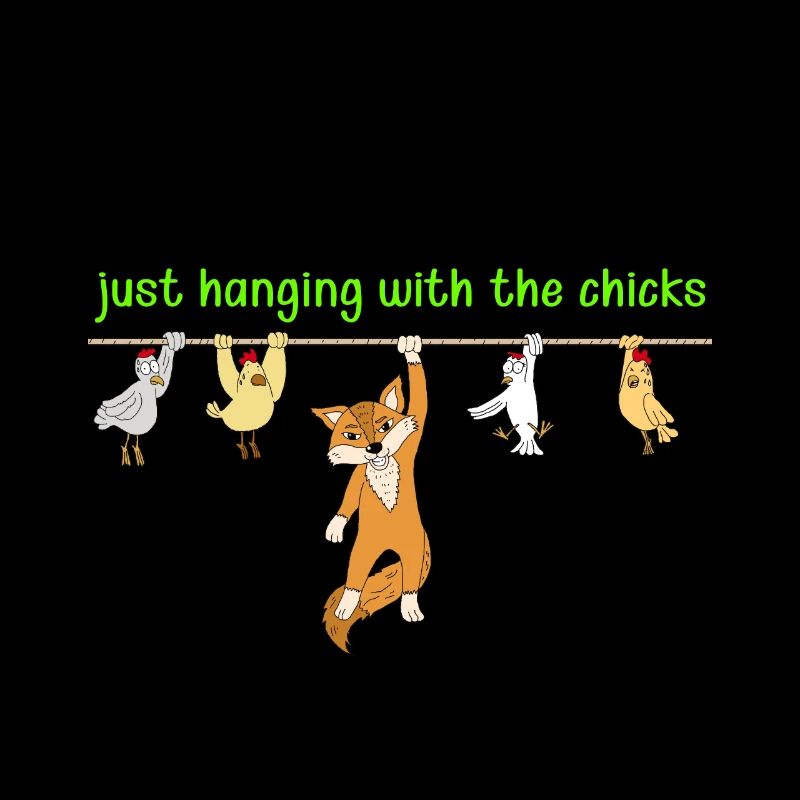 Fox Chicken Funny Gift Shirt