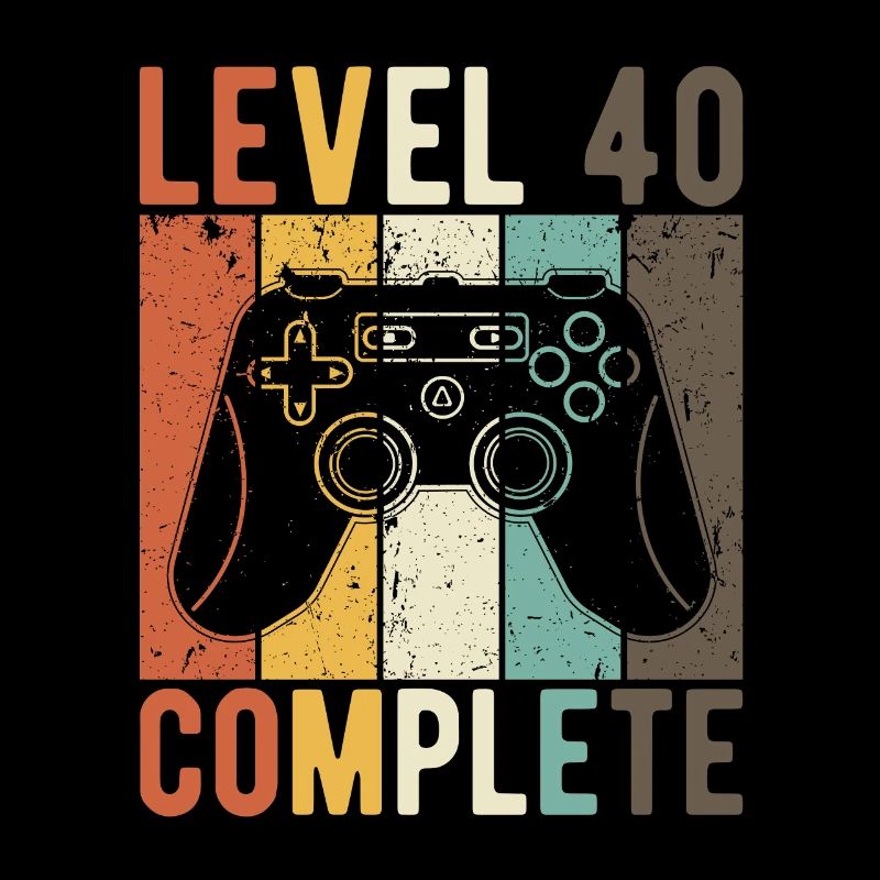 40. Geburtstag Retro Gamer Level 40 Complete