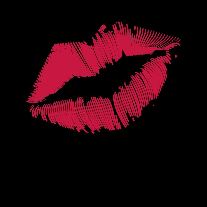 Baiser lèvres rouge à lèvres baiser bouche bisous